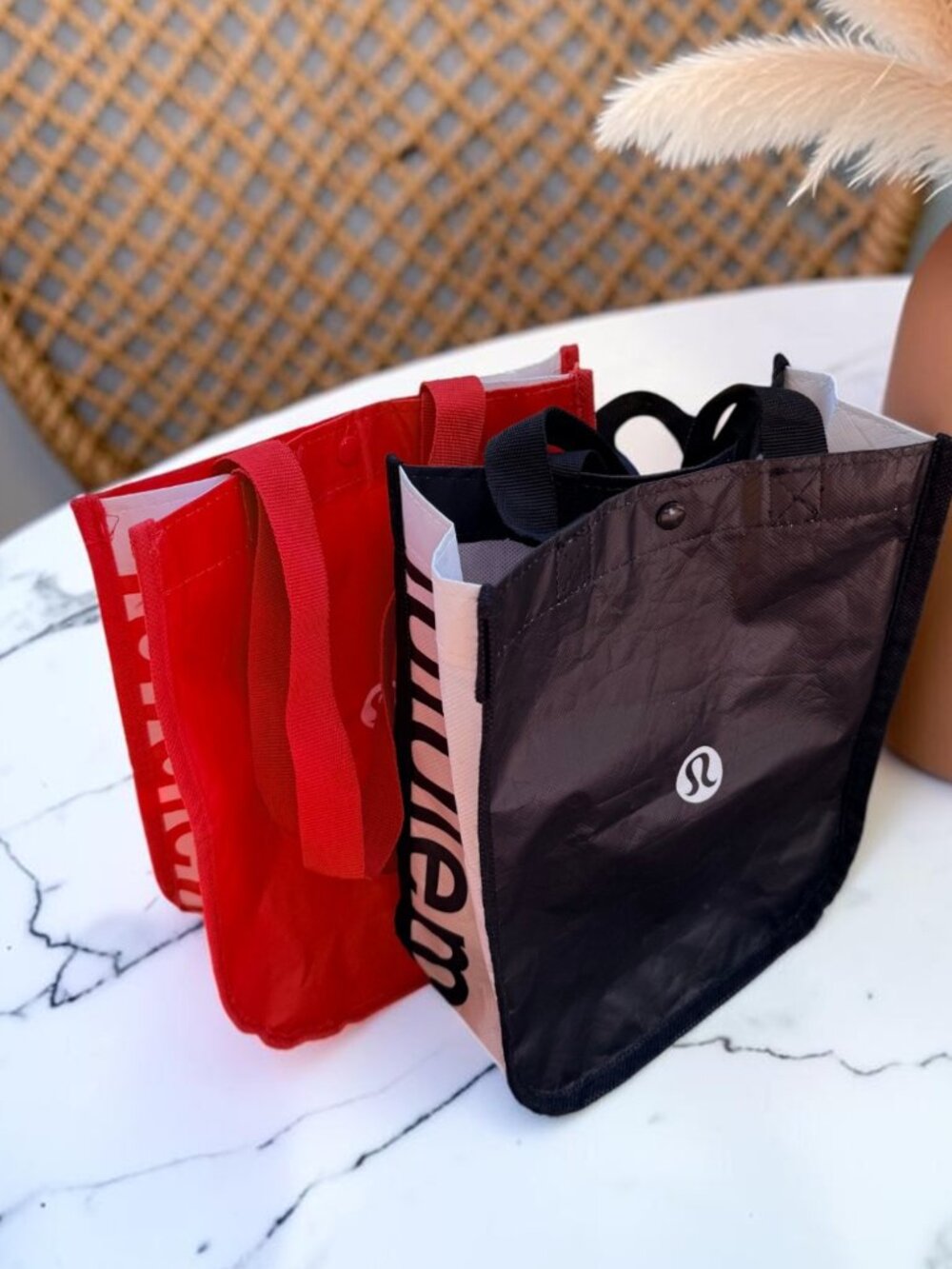 Lululemon Reusable Bag Bundle X2